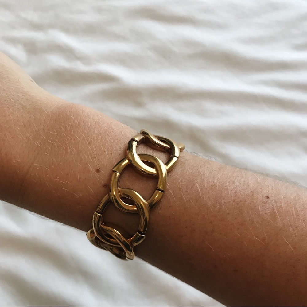gold chain stretch bracelet